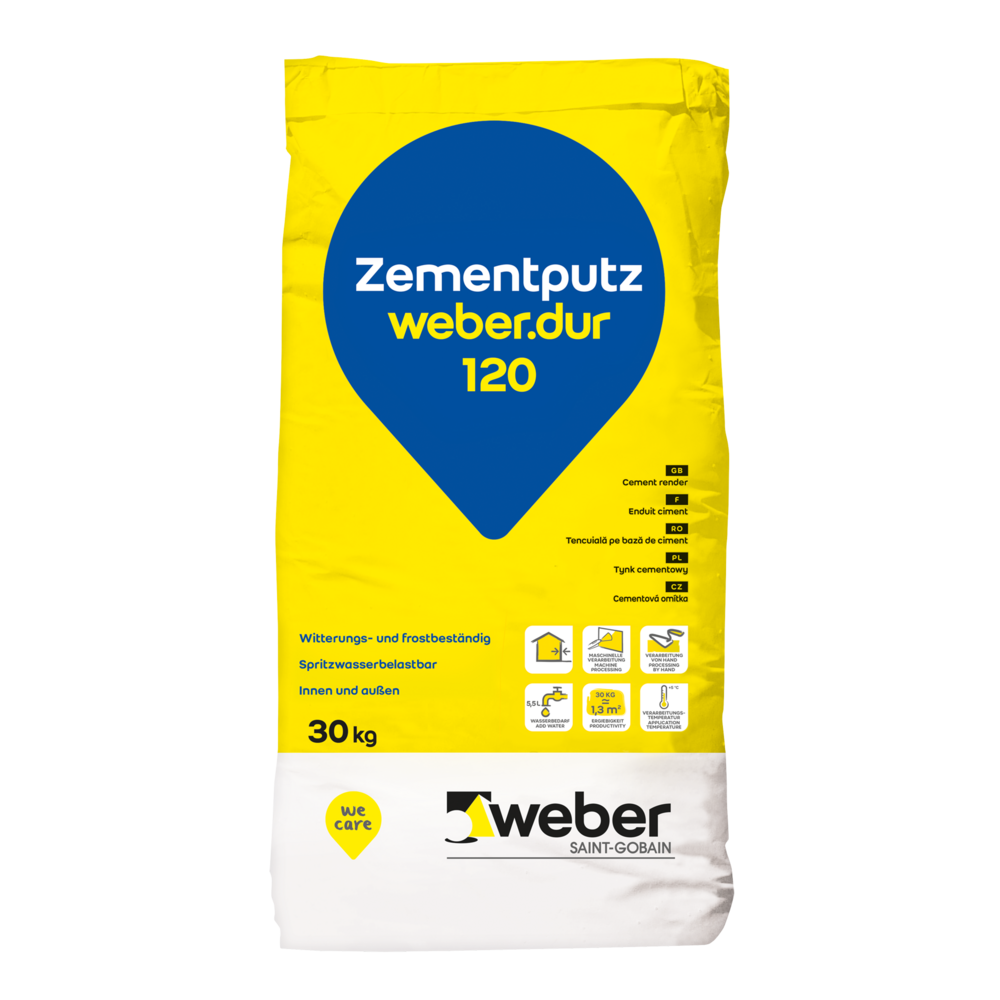 Packshot Verpackung weber.dur 120